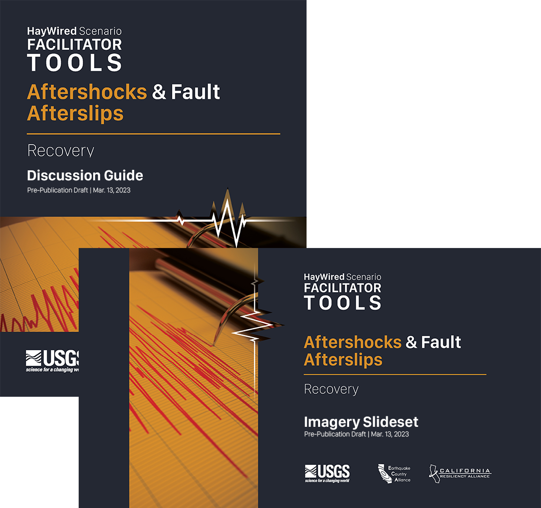 Cover for the Aftershocks & Fault Afterslips Facilitator Tools.