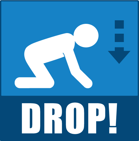 drop for earthquake