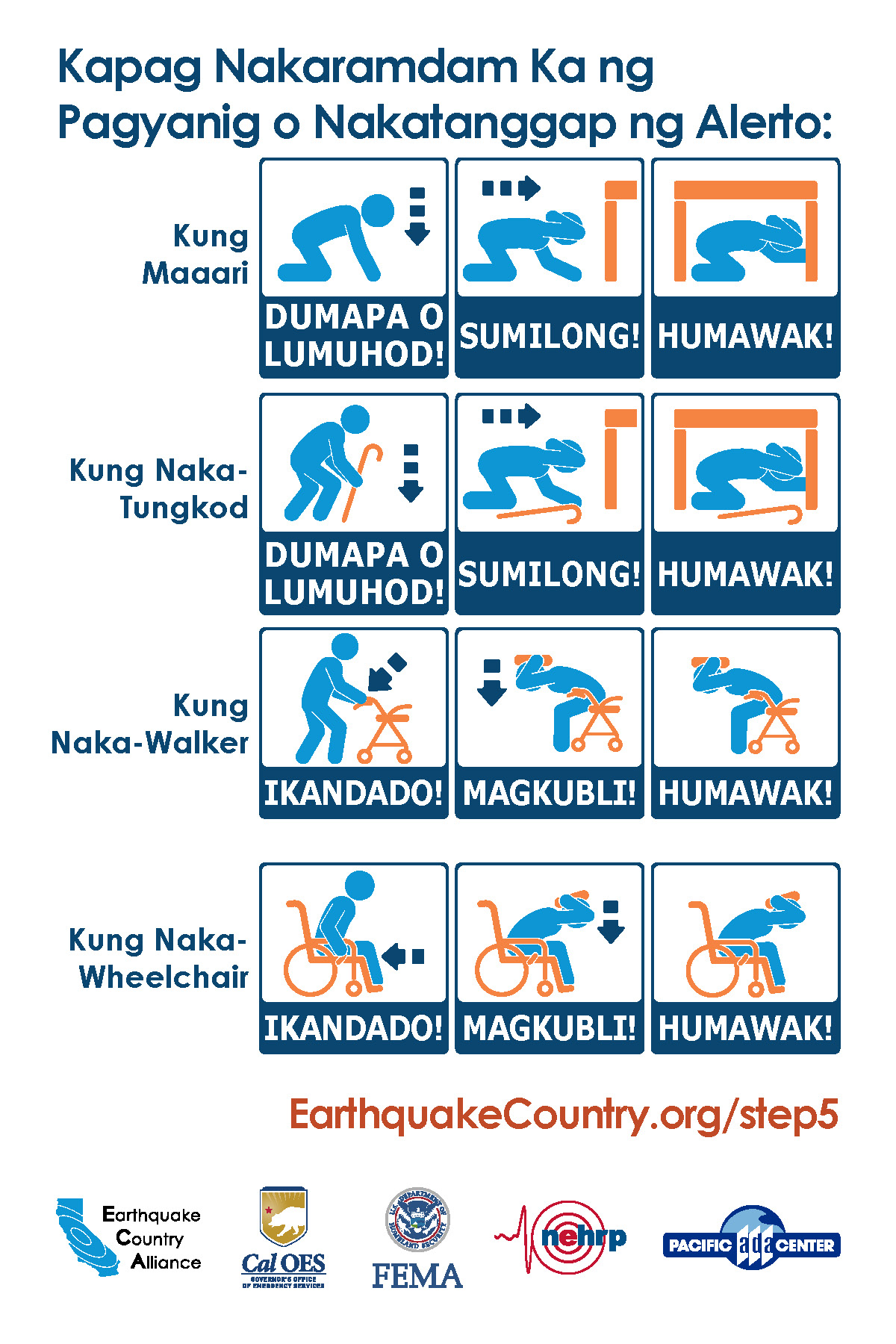 family earthquake preparedness homework tagalog version