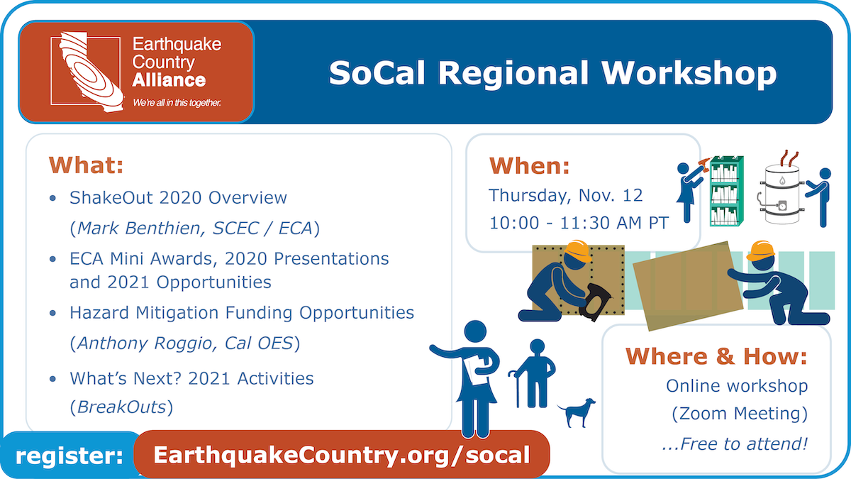 Promotional graphic for November 12, 2020 ECA SoCal Online Workshop