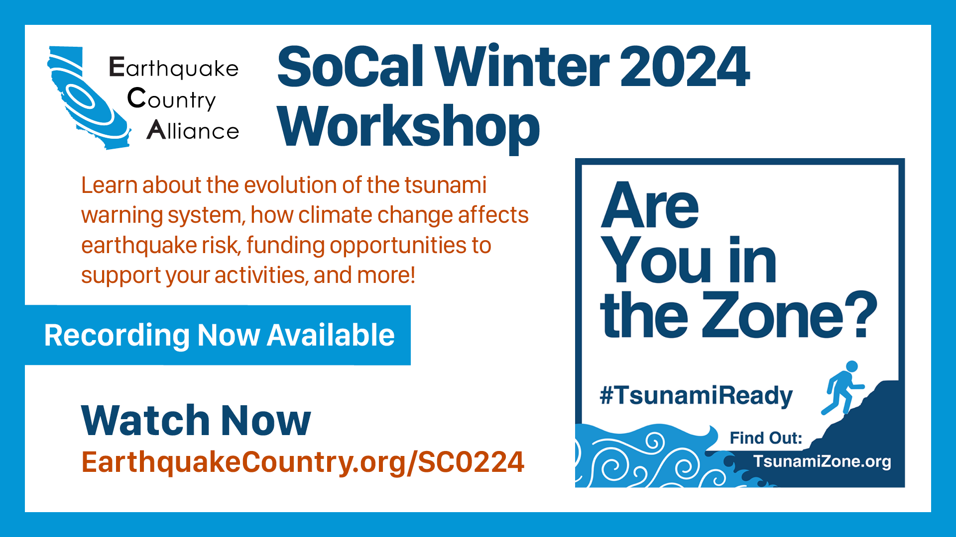 Event graphic for ECA SoCal Winter 2024 Online Workshop with description