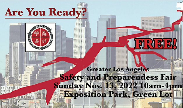 Are You Ready? FREE! Graphic for Safety And Preparedness Fair Nov 13 2022 at Exposition Park
